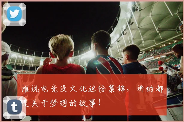 谁说电竞没文化这份集锦，讲的都是关于梦想的故事！